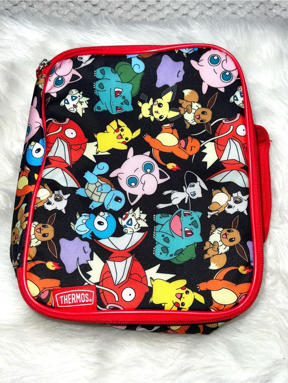 Thermos Lunchbox Pokemon Lunchbox Lunch Bag Insulated Fabric Soft Shell Zipper